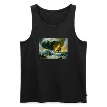 Zorn der Natur #5 - Männer Premium Bio Tank Top - Schwarz - Vorne - AI Model Male 178 light (178cm)