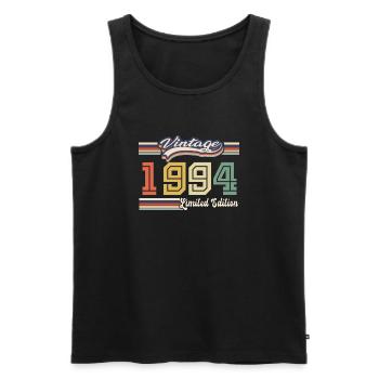 Cadeau D'anniversaire 1994 Génial Depuis 1994 vint - Débardeur bio Premium Homme - noir - Devant - Michal (187cm)
