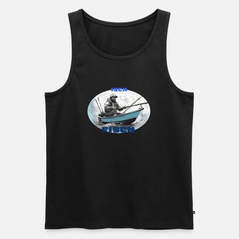 fischer - Männer Premium Bio Tank Top - Schwarz