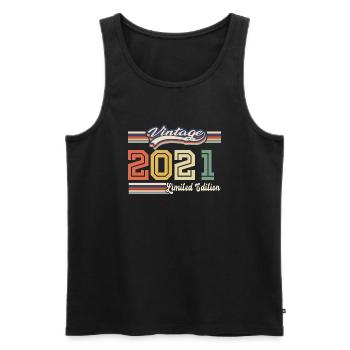 Awesome 2021 birthday gift since 2021 came - Men's Premium Organic Tank Top - black - Front - Michal (187cm)