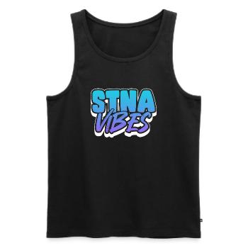 STNA vibes State Tested Nursing assistant - Men's Premium Organic Tank Top - black - Front - AI Model Male 178 light (178cm)