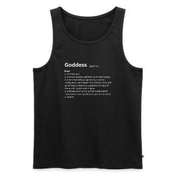 Goddess Dictionary - Men's Premium Organic Tank Top - black - Front - Michal (187cm)