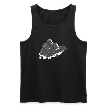 Moucherolle - Débardeur bio Premium Homme - noir - Devant - Michal (187cm)