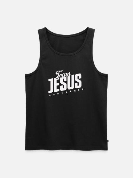 Team Jesus - Men's Premium Organic Tank Top - black