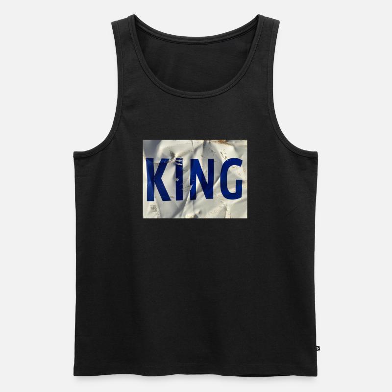 KING - Männer Premium Bio Tank Top - Schwarz