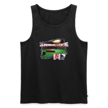 SNOOKER 147 - Men's Premium Organic Tank Top - black - Front - AI Model Male 178 light (178cm)
