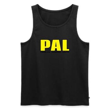 PAL - someone else's problem - Men's Premium Organic Tank Top - black - Front - AI Model Male 178 light (178cm)