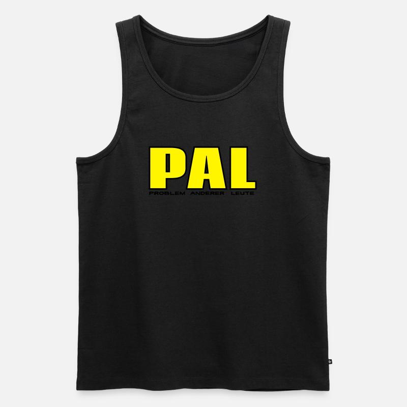 PAL - Problem anderer Leute - Männer Premium Bio Tank Top - Schwarz