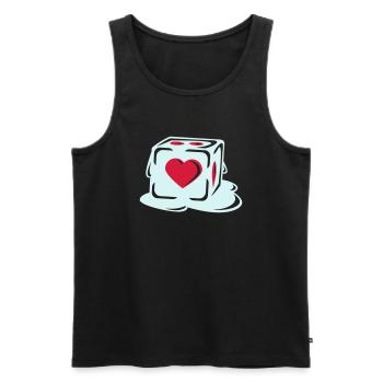 With Heart - Männer Premium Bio Tank Top - Schwarz - Vorne - AI Model Male 178 light (178cm)