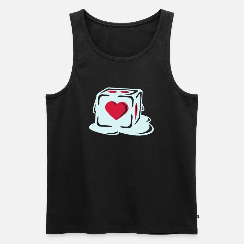 With Heart - Débardeur bio Premium Homme - noir