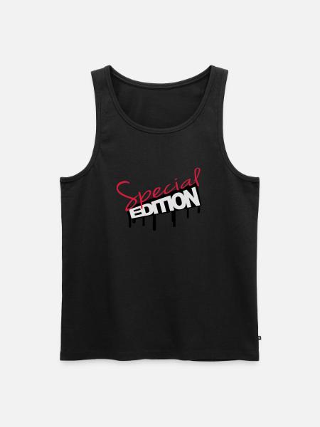 Special Edition Graffiti - Männer Premium Bio Tank Top - Schwarz