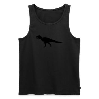 dino - Männer Premium Bio Tank Top - Schwarz - Vorne - AI Model Male 178 light (178cm)
