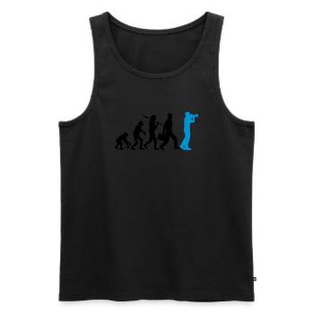 Photographer Camera Evolution - Men's Premium Organic Tank Top - black - Front - AI Model Male 178 light (178cm)