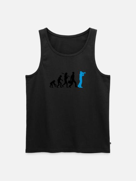 Photographer Camera Evolution - Men's Premium Organic Tank Top - black