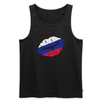 Russland - Männer Premium Bio Tank Top - Schwarz - Vorne - Michal (187cm)