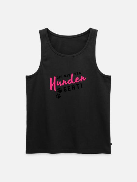 hunden die mit den - Männer Premium Bio Tank Top - Schwarz
