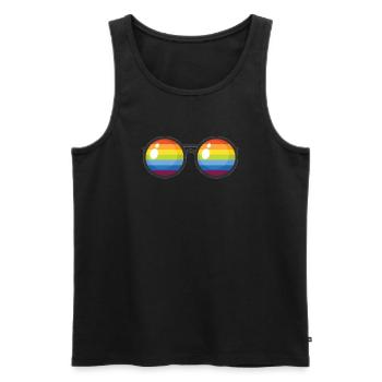 LGBT (LGBT) - Débardeur bio Premium Homme - noir - Devant - Michal (187cm)