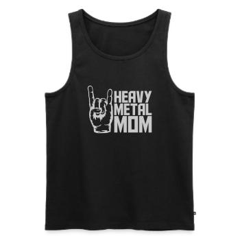Heavy Metal Mom Logo - Débardeur bio Premium Homme - noir - Devant - Michal (187cm)
