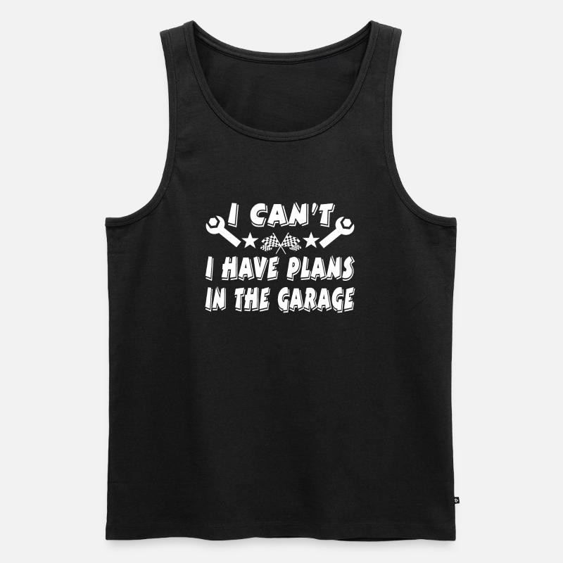 Garage - Männer Premium Bio Tank Top - Schwarz
