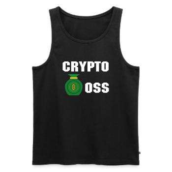 Bitcoin Trading Crypto Stocks - Débardeur bio Premium Homme - noir - Devant - Michal (187cm)