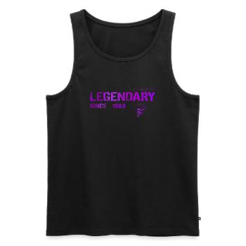 Legendary since 1983 Geschenk - Männer Premium Bio Tank Top - Schwarz - Vorne - Michal (187cm)