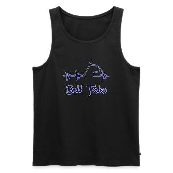 Bull Terrier by Ahapix - Men's Premium Organic Tank Top - black - Front - AI Model Male 178 light (178cm)