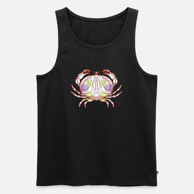 Krebs - Männer Premium Bio Tank Top - Schwarz