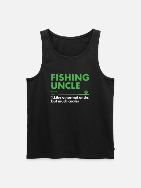 Fisher Uncle Définition Pêche - Débardeur bio Premium Homme - noir