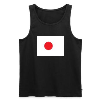 roter Kreis - Männer Premium Bio Tank Top - Schwarz - Vorne - AI Model Male 178 light (178cm)
