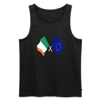 Flag of Ireland, Europe - Men's Premium Organic Tank Top - black - Front - Michal (187cm)