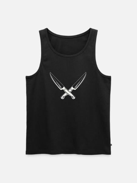 Knife 2 - Men's Premium Organic Tank Top - black