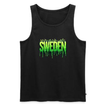 Halloween Happy Horror Monster Blut Gruselig Beängstigend - Männer Premium Bio Tank Top - Schwarz - Vorne - Michal (187cm)