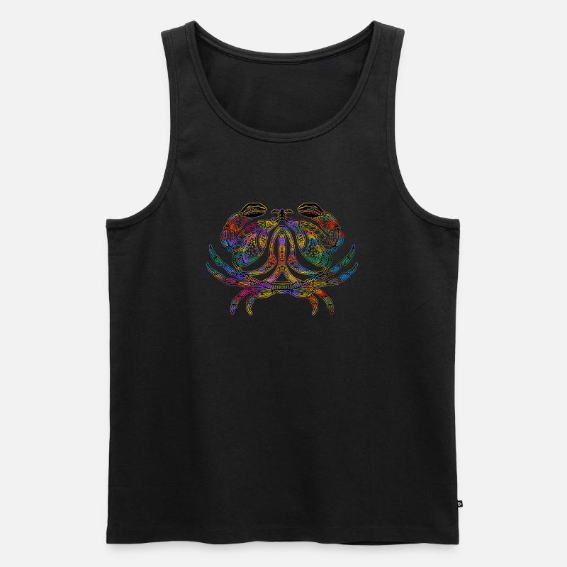 Krebs - Männer Premium Bio Tank Top - Schwarz