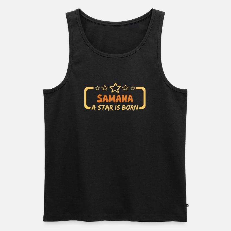 Held Samana - Männer Premium Bio Tank Top - Schwarz