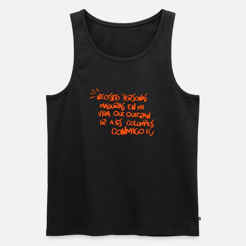 BENÖTIGEN - Männer Premium Bio Tank Top - Schwarz