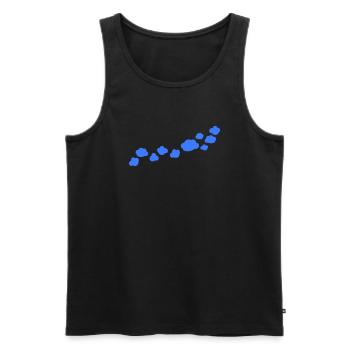 line of clouds - Men's Premium Organic Tank Top - black - Front - Michal (187cm)