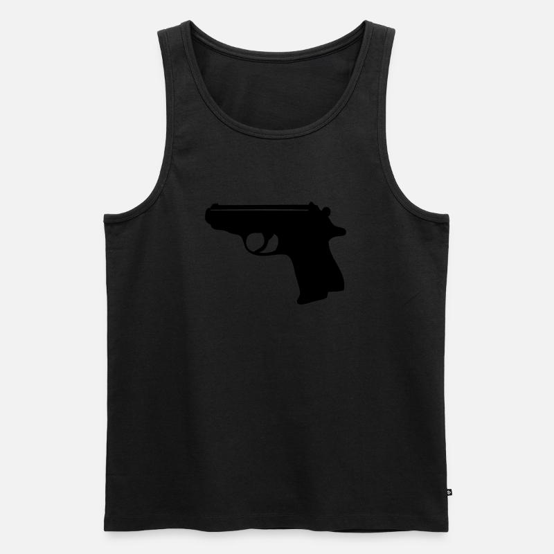 007 (einfarbig) - Männer Premium Bio Tank Top - Schwarz