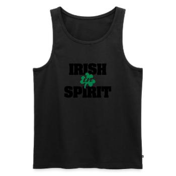 Irish In Spirit - Débardeur bio Premium Homme - noir - Devant - AI Model Male 178 light (178cm)