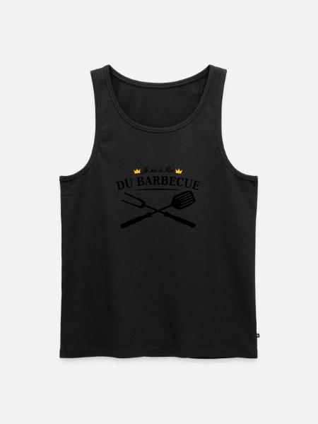 roi du barbecue - Débardeur bio Premium Homme - noir