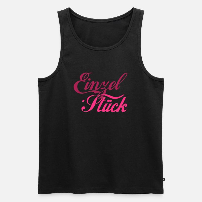 Einzel Stück - Männer Premium Bio Tank Top - Schwarz