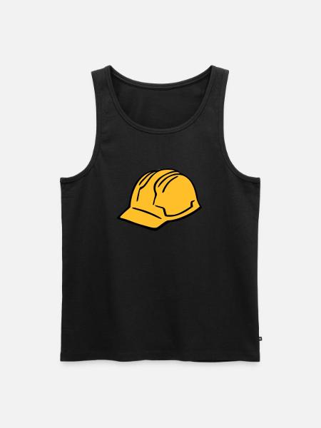 Hard hat - Men's Premium Organic Tank Top - black