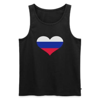 Slowakei - Männer Premium Bio Tank Top - Schwarz - Vorne - AI Model Male 178 light (178cm)