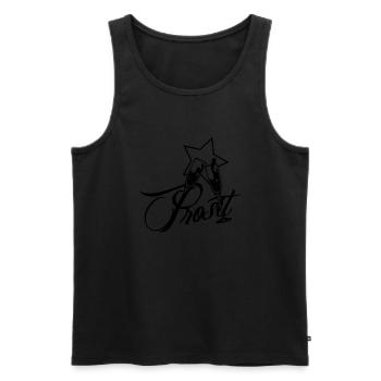 prosit3 - Männer Premium Bio Tank Top - Schwarz - Vorne - Michal (187cm)