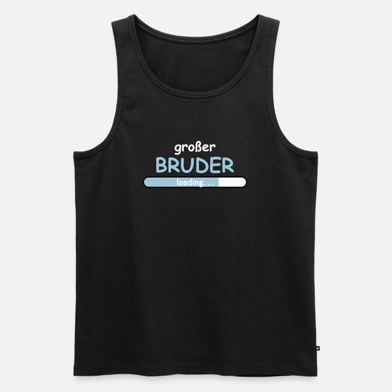 Großer Bruder - Männer Premium Bio Tank Top - Schwarz