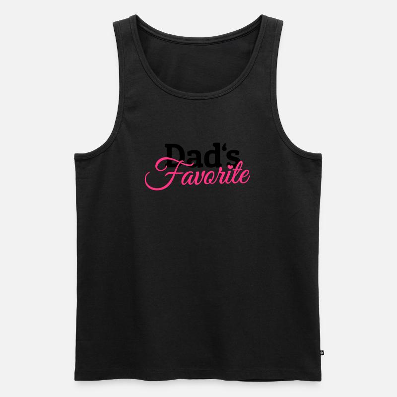 Dads Favorite - Männer Premium Bio Tank Top - Schwarz