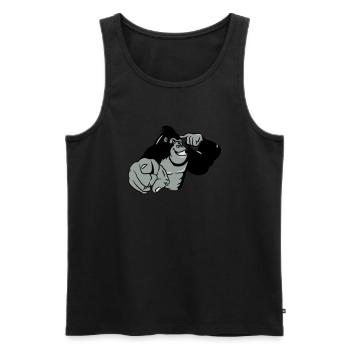 montrer Gorilla oiseau - Débardeur bio Premium Homme - noir - Devant - Michal (187cm)