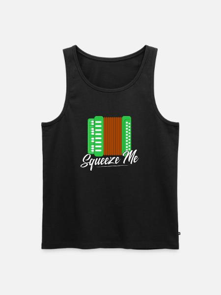 Klem mig Polka harmonika - Herre Premium økologisk tanktop - sort