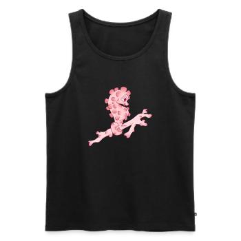 Seepferdchen - Männer Premium Bio Tank Top - Schwarz - Vorne - AI Model Male 178 light (178cm)