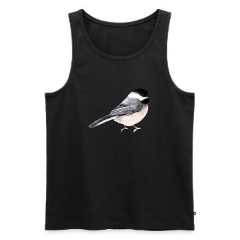 Bird - Männer Premium Bio Tank Top - Schwarz - Vorne - Michal (187cm)