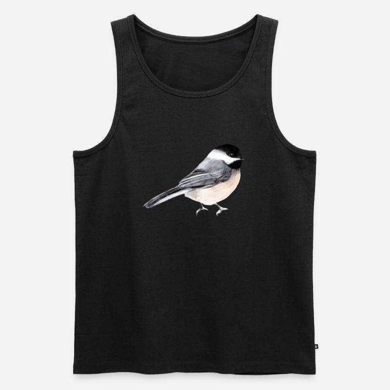 Bird - Männer Premium Bio Tank Top - Schwarz